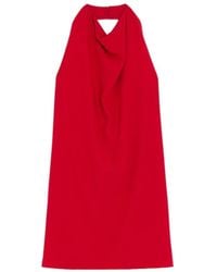 Valentino - Open Back Sleeveless Mini Dress - Lyst