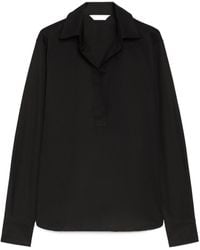 Max Mara - V-Neck Long-Sleeved Shirt - Lyst
