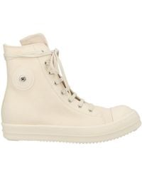 Rick Owens - Rick Owens Drkshdw High-Top Denim Cotton Sneakers - Lyst