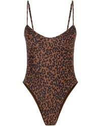 Haight - Leopard-Print Swimsuit - Lyst