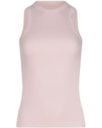 Dondup - Ribbed Logo Tank Top - Lyst