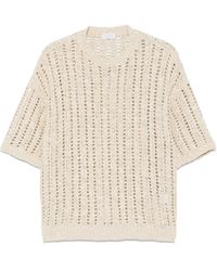 Brunello Cucinelli - Open-Knit T-Shirt - Lyst