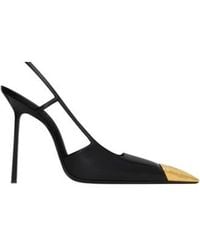Saint Laurent - Jeanne Slingback Pumps - Lyst