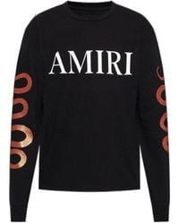 Amiri - Logo-Print Long-Sleeve T-Shirt - Lyst