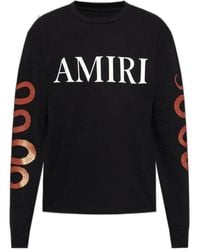 Amiri - Logo-Print Long-Sleeve T-Shirt - Lyst