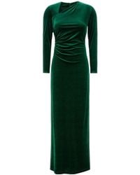 Ralph Lauren - Lauren Draped Velvet Maxi Dress - Lyst