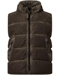 C.P. Company - Stand Collar Quilted Vest - Lyst