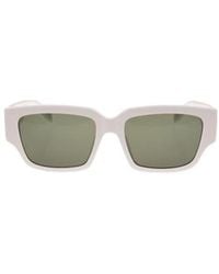 McQueen - Logo-Arm Rectangle-Frame Sunglasses - Lyst