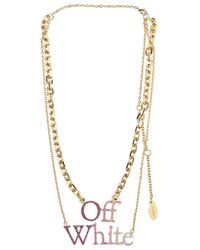 Off-White c/o Virgil Abloh - Logo-Pendant Necklace - Lyst