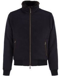 Moorer - Acqualine Hybrid Bomber Jacket - Lyst