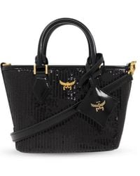 MCM - Sequin-Decorated Shoulder Bag - Lyst