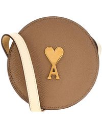 Ami Paris - Heart-Shaped Logo Shoulder Bag - Lyst