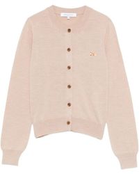 Maison Kitsuné - Fox-Patch Round-Neck Cardigan - Lyst