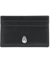 McQueen - Skull Printed Card Holder - Lyst