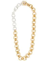 Jil Sander - Two-Tone Chunky Chain Necklace - Lyst