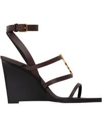 Saint Laurent - Open-Toe High-Heeled Sandals - Lyst