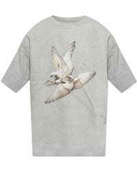 Maison Margiela - Bird-Print T-Shirt - Lyst