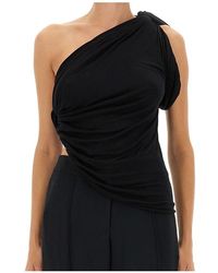 Rick Owens - Asymmetric One-Shoulder Top - Lyst