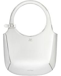 Courreges - Courrèges Logo Detailed Metallic Shoulder Bag - Lyst