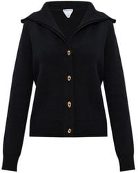 Bottega Veneta - Knot Button Detailed Knitted Cardigan - Lyst
