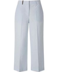 Peserico - Cuffed Hem Straight-Leg Trousers - Lyst