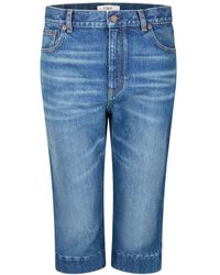 Chloé - Chloé High-Rise Capri Jeans - Lyst