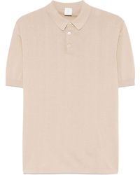 Eleventy - Button-Collar Knit Polo Shirt - Lyst