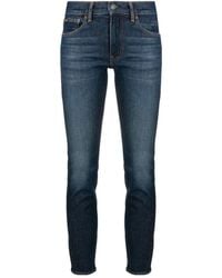 Polo Ralph Lauren - Logo Patch Cropped Skinny Jeans - Lyst