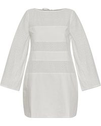 Posse - Harriet Broderie Mini Dress - Lyst
