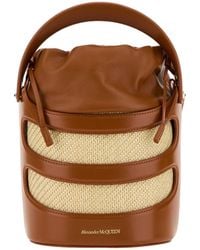 McQueen - The Rise Drawstring Bucket Bag - Lyst