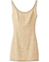 Miu Miu - Check Mini-Dress - Lyst