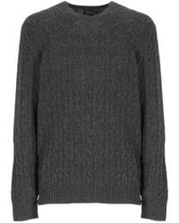 Polo Ralph Lauren - Pony Embroidered Cable-Knit Jumper - Lyst