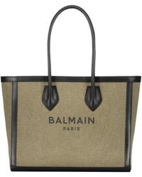 Balmain - Logo Lettering Tote Bag - Lyst