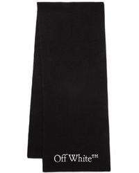 Off-White c/o Virgil Abloh - Bookish Logo Embroidered Scarf - Lyst