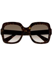 Gucci - Eyewear Rectangular Frame Sunglasses - Lyst