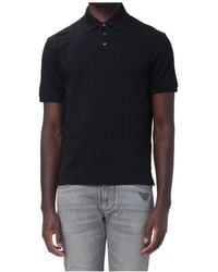 Emporio Armani - Cotton Jersey Polo Shirt - Lyst