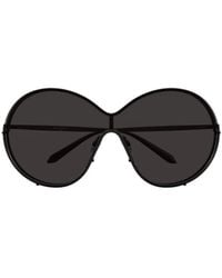 Alaïa - Alaïa Oversized Shield Frame Sunglasses - Lyst