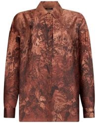 Liu Jo - Printed Twill Shirt - Lyst