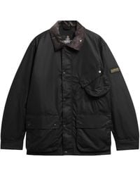 Barbour - Waxed-Cotton Corduroy-Collar Jacket - Lyst