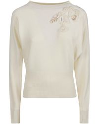 ERMANNO FIRENZE - Round Neck Sweater - Lyst