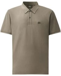 C.P. Company - Logo Patch Polo Shirt - Lyst