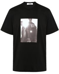 MSGM - Item O-Neck Short-Sleeved T-Shirt - Lyst