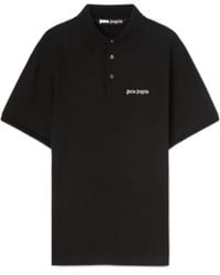 Palm Angels - Logo Embroidered Polo Shirt - Lyst