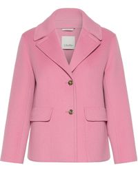 Max Mara - Button-Fastening Notched-Lapel Jacket - Lyst