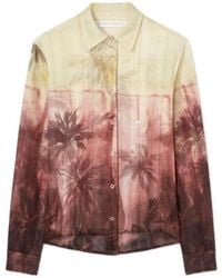 Palm Angels - Sunset Palms Mesh Shirt - Lyst