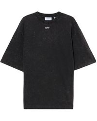 Off-White c/o Virgil Abloh - Paint-Splatter Arrow T-Shirt - Lyst