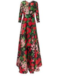 Carolina Herrera - Floral Silk Gazar Gown - Lyst