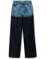 Alexander Wang - Surge Coated Wide-Leg Jeans - Lyst