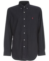 Polo Ralph Lauren - Polo Pony Embroidered Curved Hem Shirt - Lyst