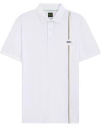 BOSS - Logo-Print Polo Shirt - Lyst